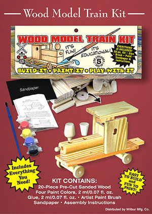 Wood Model Train Kit