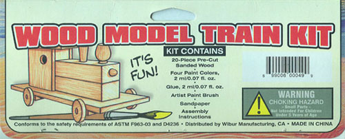 Wood Model Train Kit